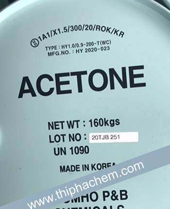 Acetone, Kumho Acetone, Acetone, axeton, dung môi công nghiệp, hóa chất công nghiệp, hóa chất ngành sơn